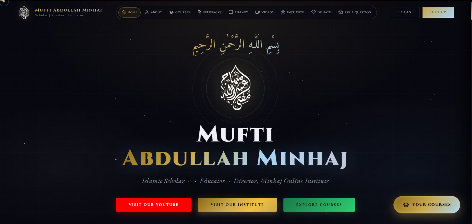 Mufti Abdullah Minhaj - Personal Brand Portfolio by PixelGrowMedia