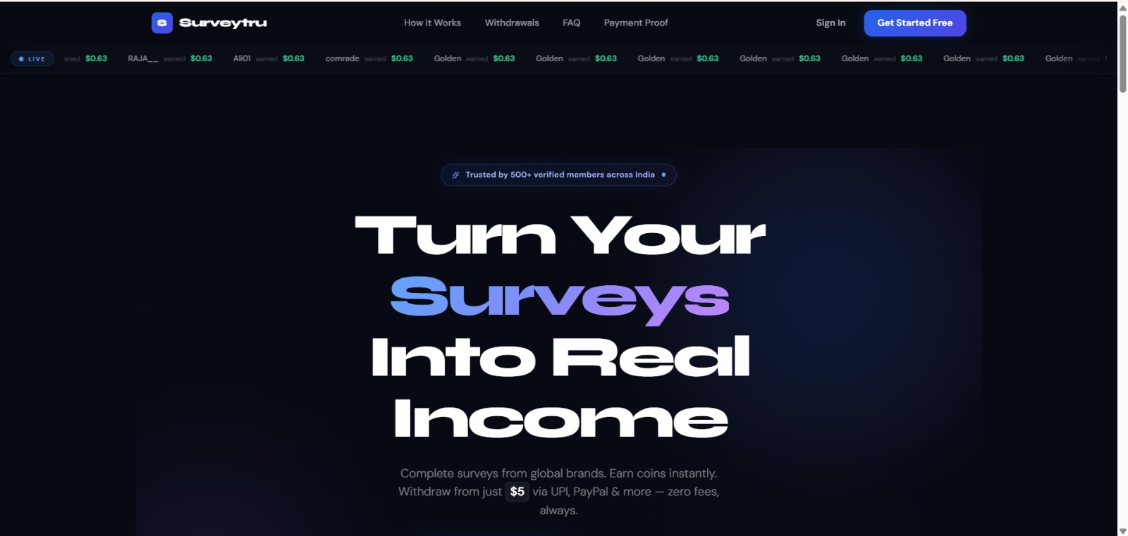 SurveyTru - Survey Platform by PixelGrowMedia